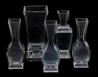 A Group of American Glass Vases Height of largest 11 inches. — 20TH CENTURY