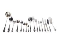A 308-Piece BR Hemple .800 Silver Flatware Service — SECOND QUARTER 20TH CENTURY