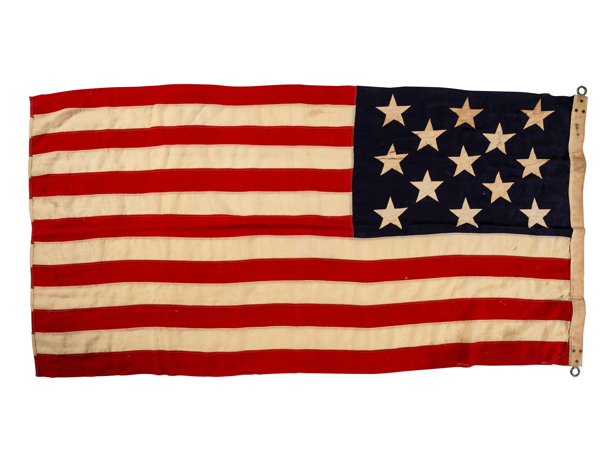 [FLAGS]. 13-star American flag. Ca late 19th-early 20th century.