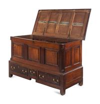 A George III Oak Mule Chest