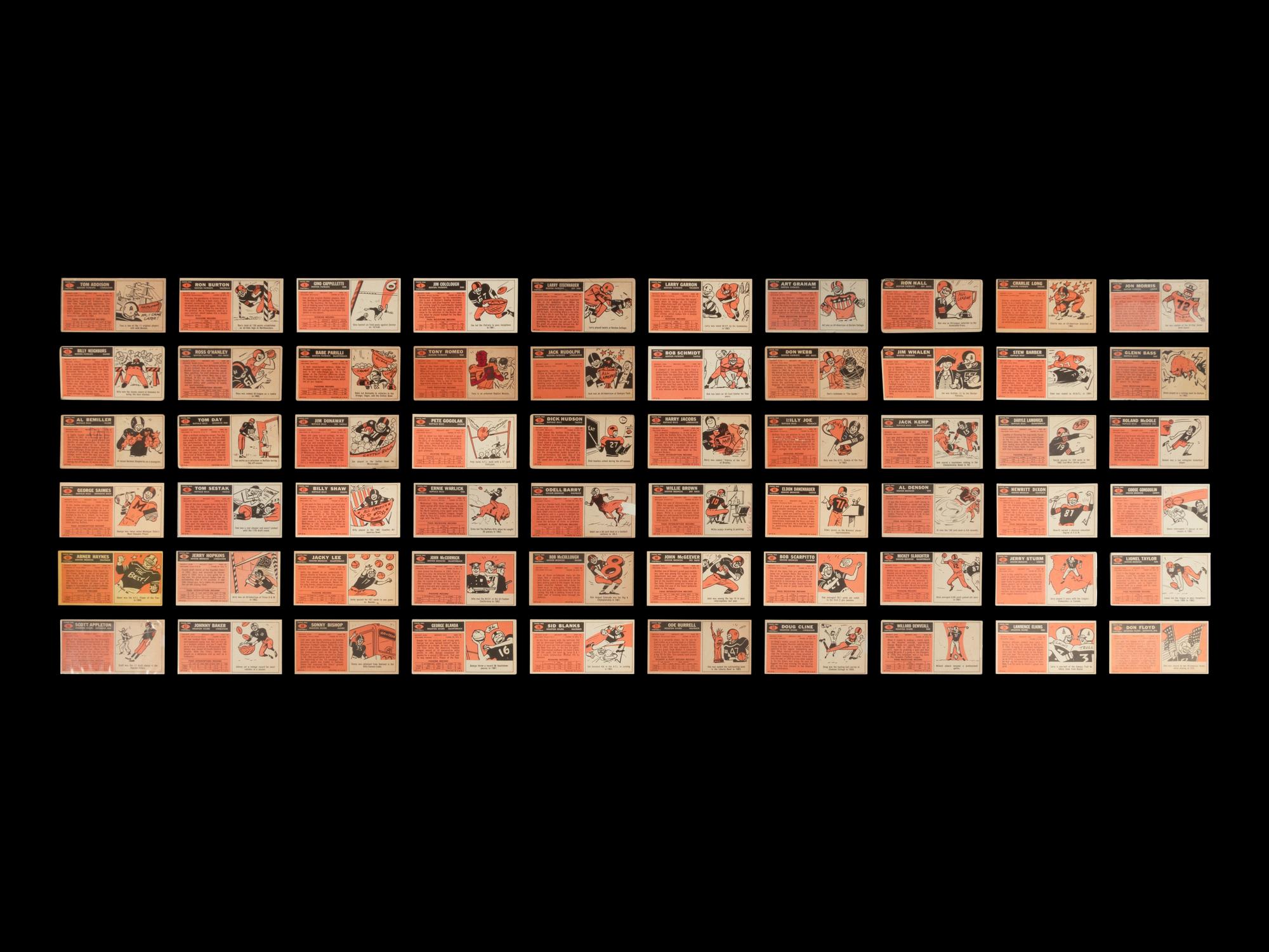 A Collection of Over 130 Assorted 1965 Topps Football Cards