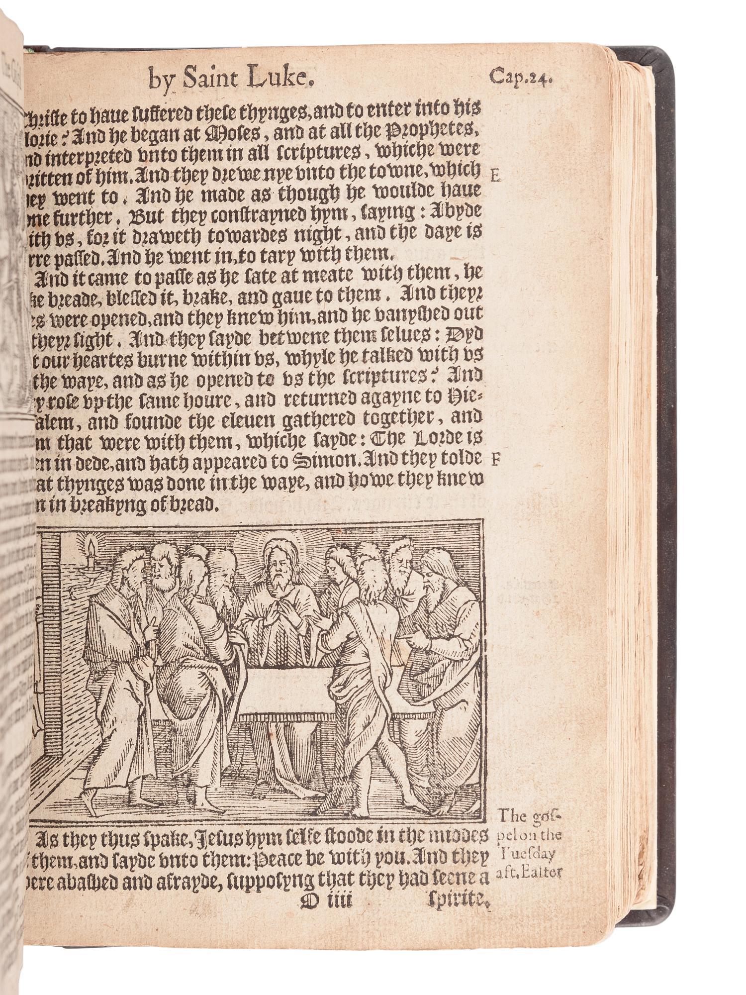 [BIBLE, in English]. The New Testament of our Sauiour Iesus Christe, faithfully translated out of the Greke, with the notes and expositions of the darke places therein . London: Richard Jugge, [1566].