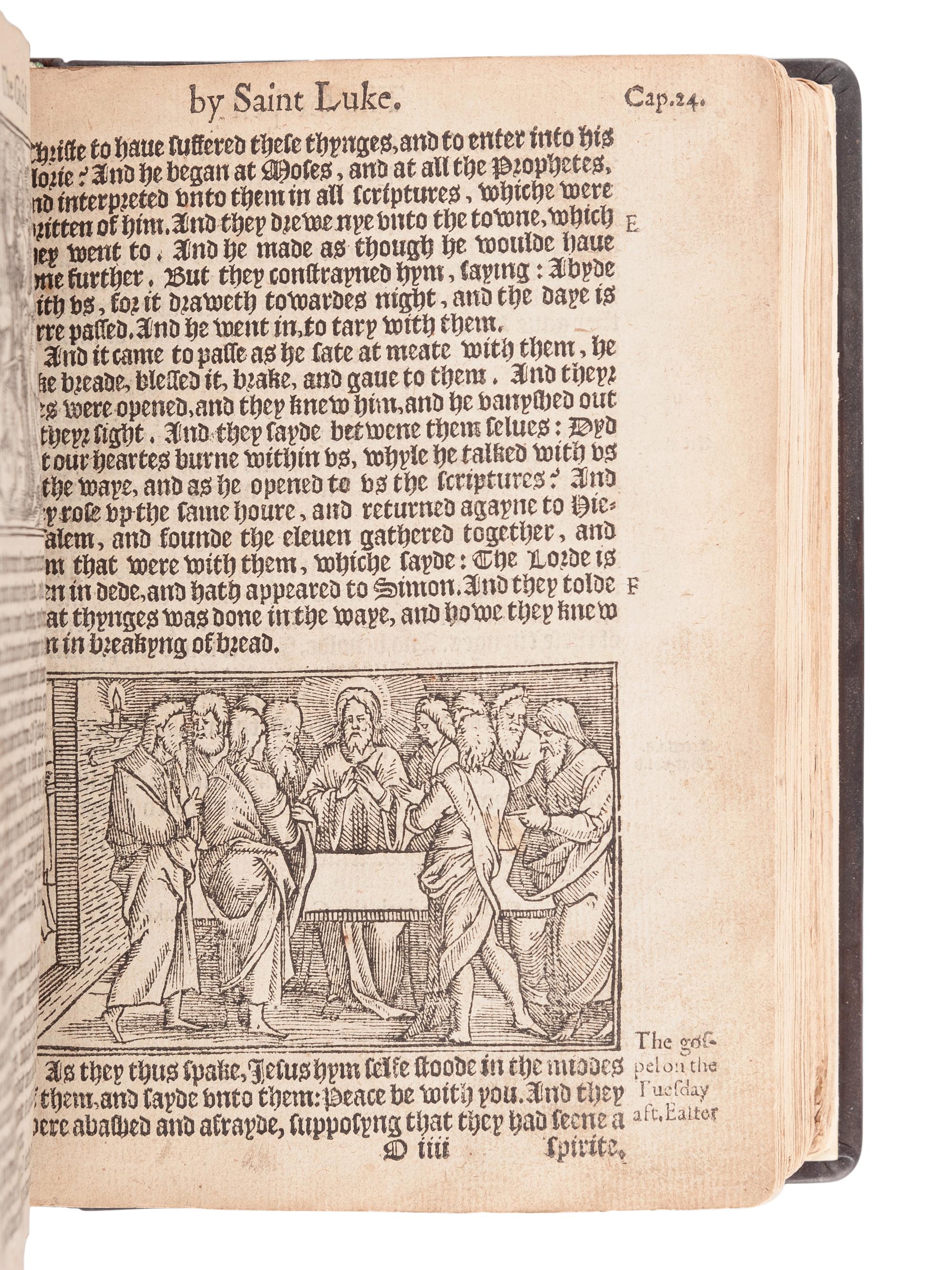 [BIBLE, in English]. The New Testament of our Sauiour Iesus Christe, faithfully translated out of the Greke, with the notes and expositions of the darke places therein . London: Richard Jugge, [1566].