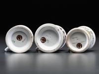 Three Cyclist's Porcelain Shaving Mugs