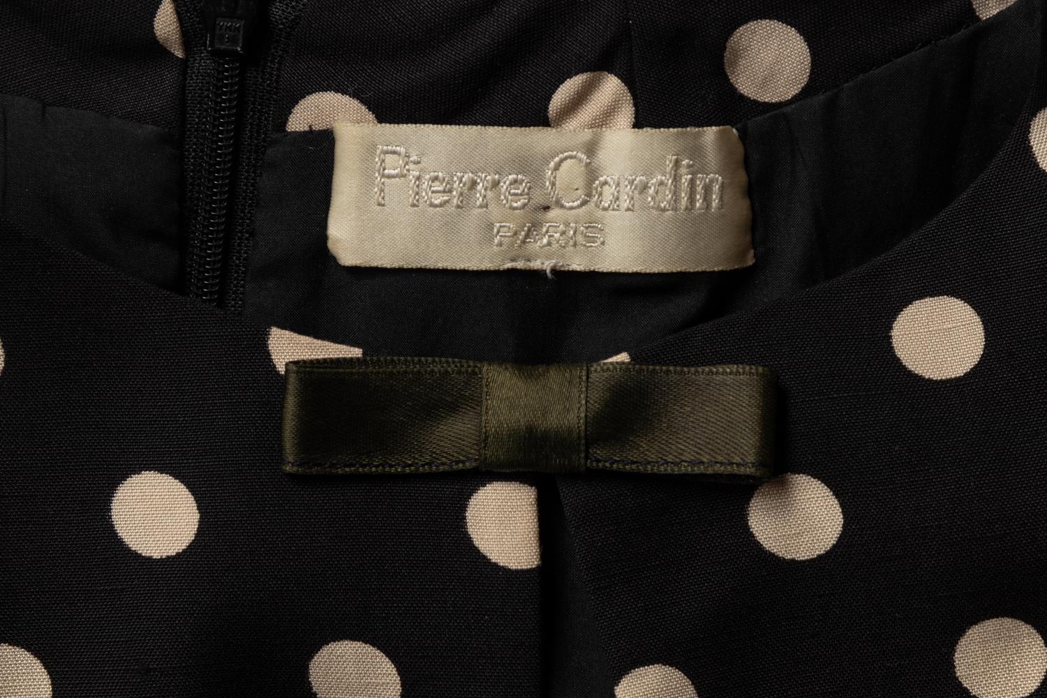 Pierre Cardin Haute Couture Polka Dot Dress