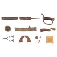 Group of Sword Parts, Dug Relics, Etc.