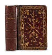 [MINIATURE BOOKS] -- [CLASSICS]. BOETHIUS, Aniciuis Manlius Torquatus Severinus (480?-524?). De consolatione philosophiae . Douai: B. Beller, 1632.