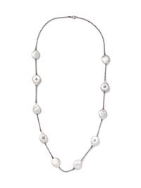 JUDITH RIPKA, CULTURED BAROQUE PEARL LONGCHAIN NECKLACE