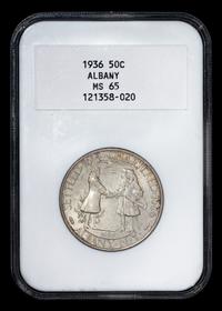 A United States 1936 Albany Commemorative 50c Coin