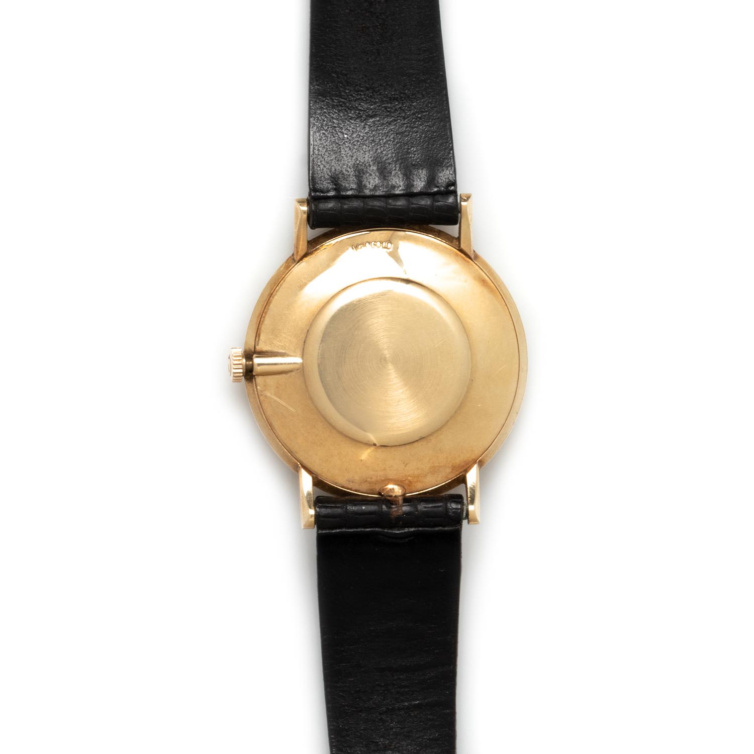 OMEGA, YELLOW GOLD WATCH