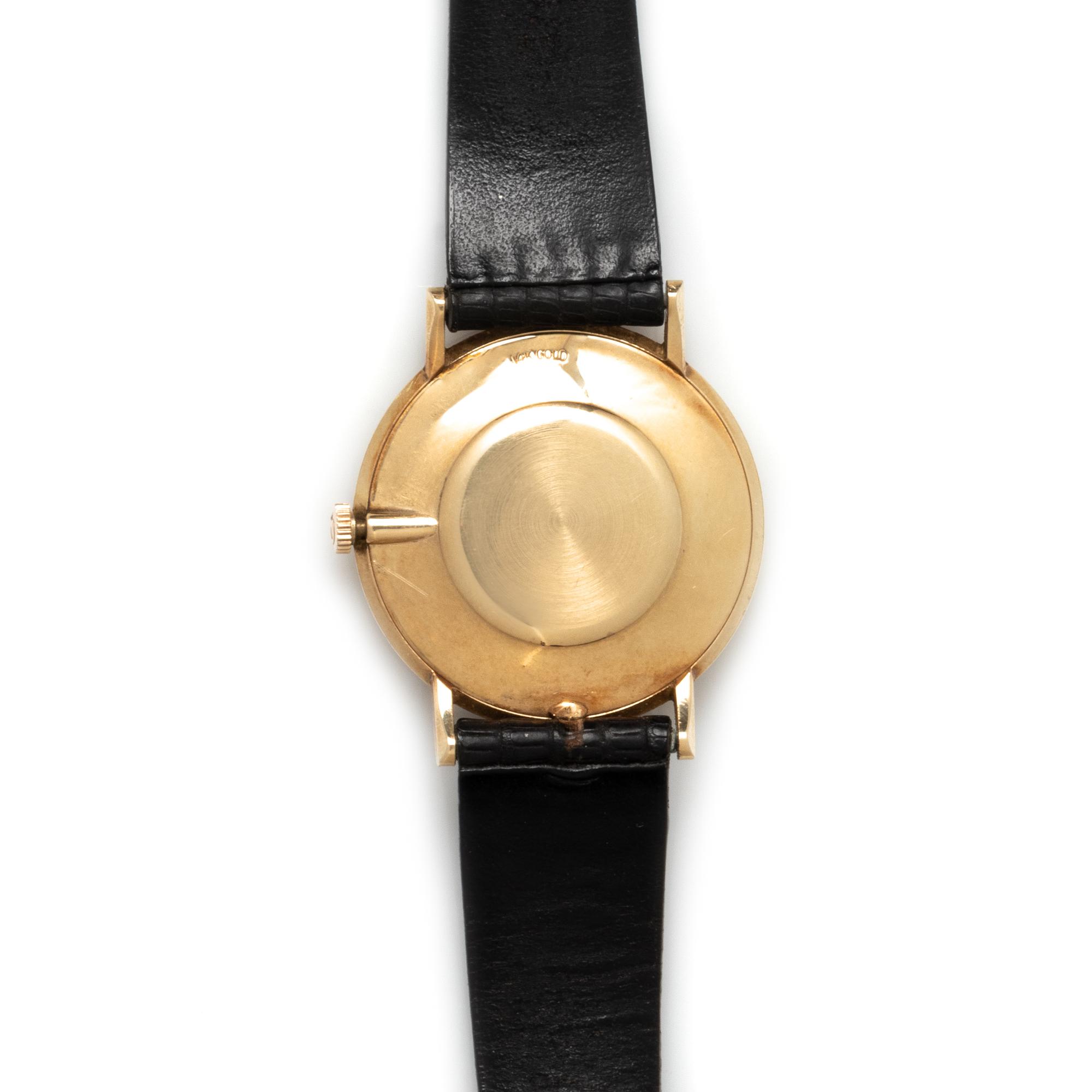 OMEGA, YELLOW GOLD WATCH