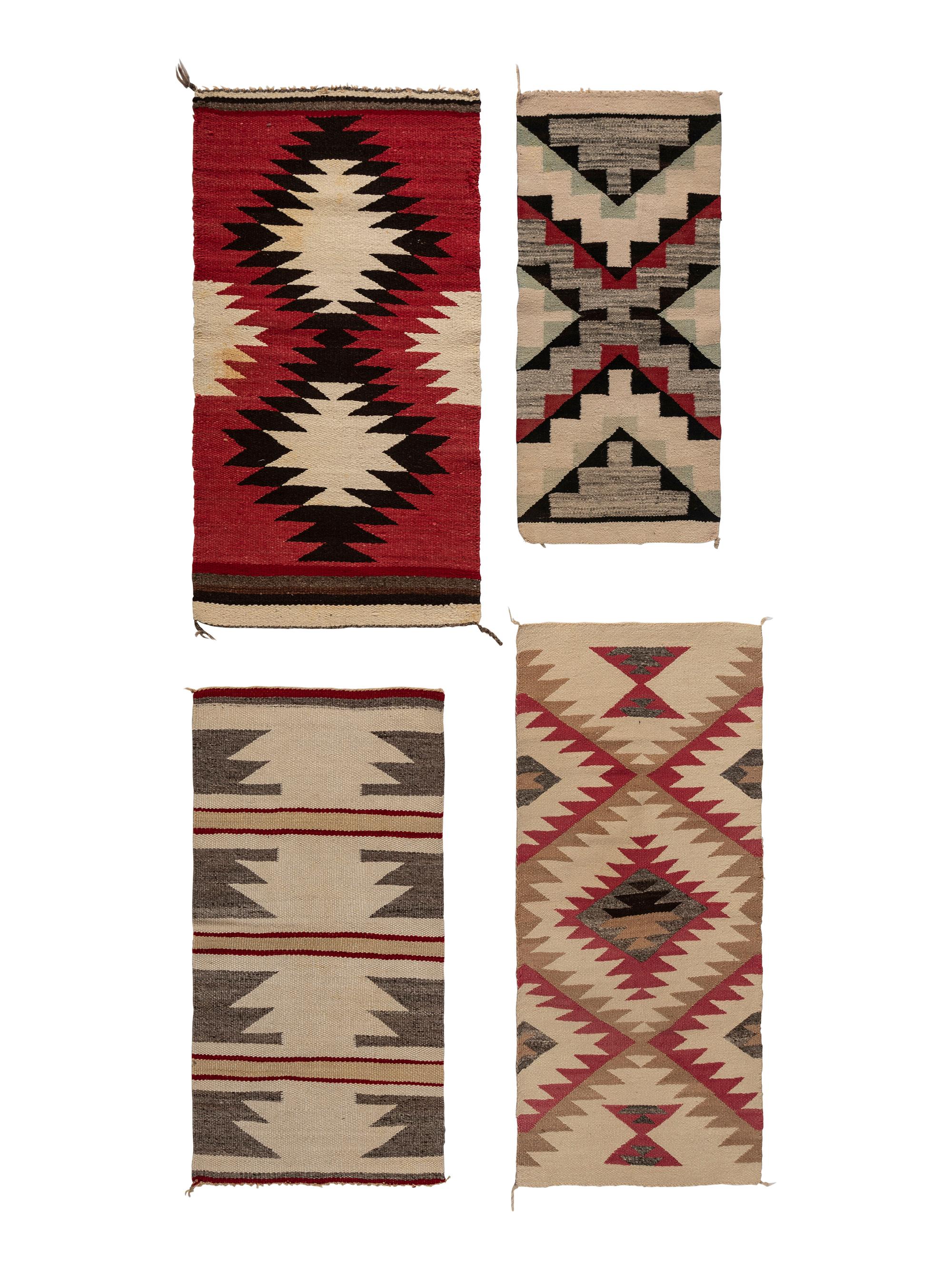 Collection of Navajo Gallup Throws and Runner / Rugs