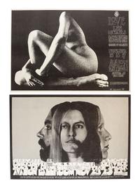 [MUSIC] -- [POSTERS]. CALL, Dean, WILSON, Wes, KNIGHT, Robert, UELSMANN, Robert, WAINWRIGHT, Jerry, SAN ANDREAS FAULT, artists. A group of 8 Family Dog posters for 1968 shows, comprising: