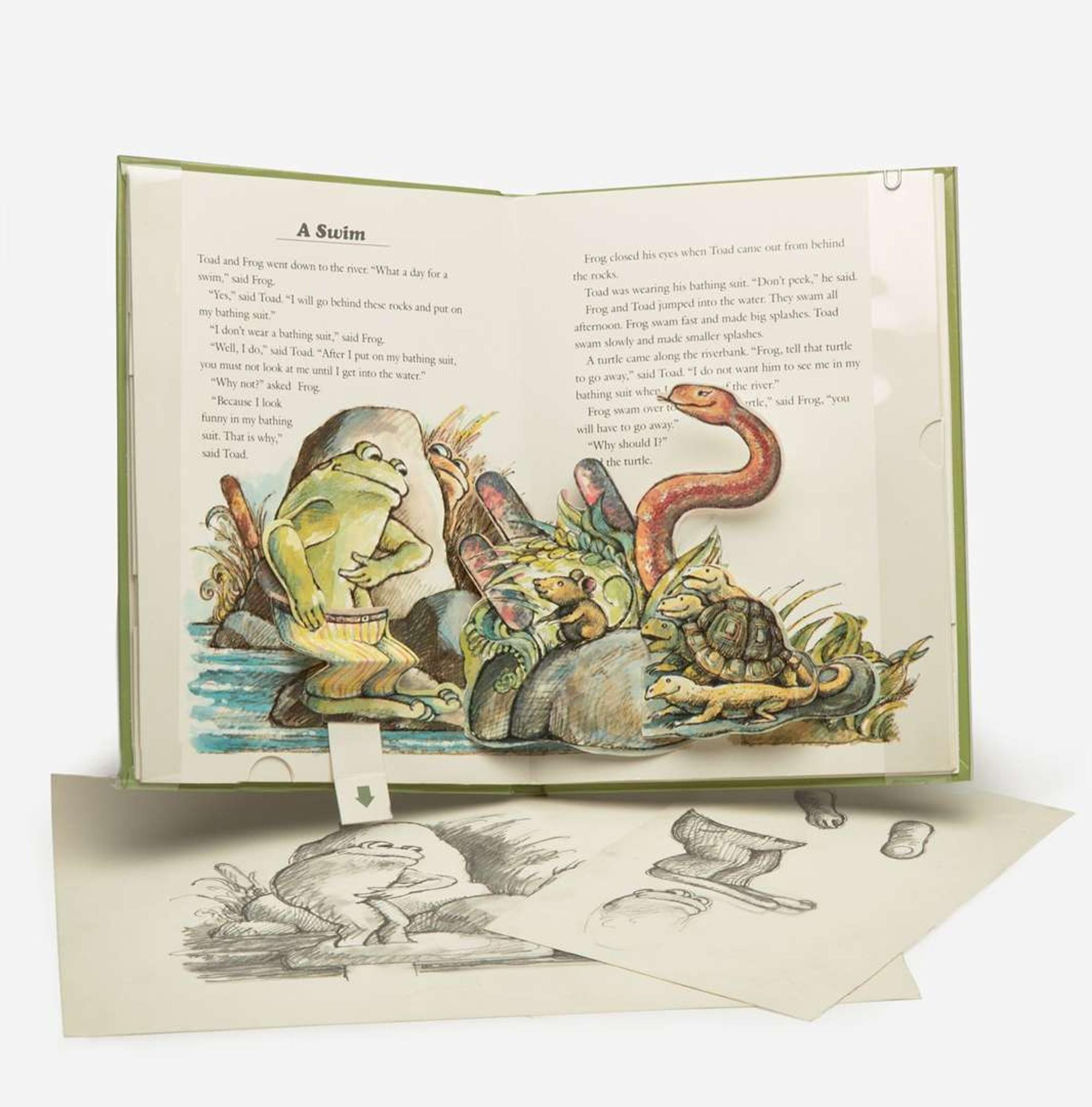[Children's & Illustrated] Lobel, Arnold Sketches for The Frog and Toad Pop-Up Book