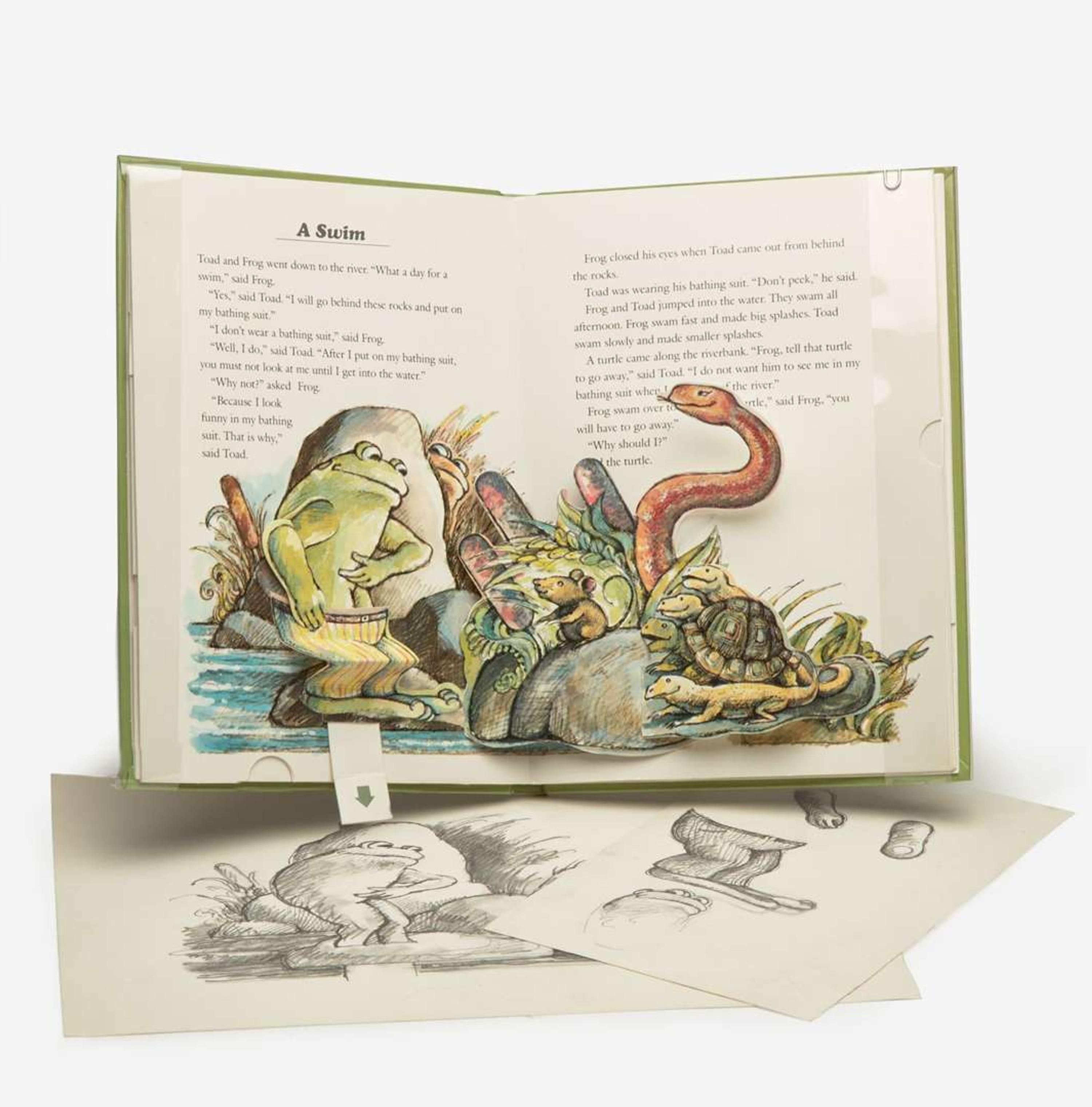 [Children's & Illustrated] Lobel, Arnold Sketches for The Frog and Toad Pop-Up Book