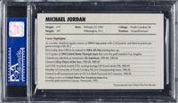 A 1985 Nike Michael Jordan Jumpman Air Jordan Promo Basketball Card (PSA 8)