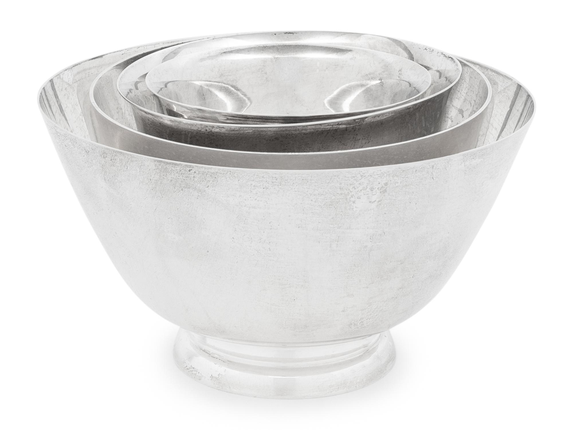 A Group of Four Tiffany and Co. Silver Bowls