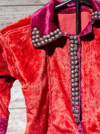 Navajo Child's Velveteen Blouse, with Silver Buttons