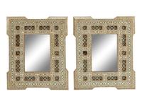 A Pair of Moorish Style Inlaid Mirrors