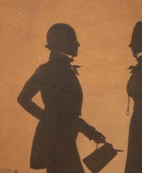 An Assemblage of Framed Paper Silhouettes Featuring 3 Beatrix Sherman Works