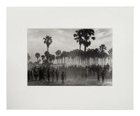 Sebastião Salgado (born 1944) The population of the cattle camp of Kenya walk toward the polio vaccinators as soon as they arrive, Maper Payem area, Rumbek District, Southern Sudan, 2001