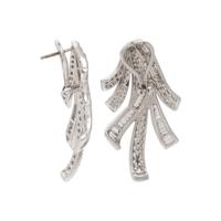 WHITE GOLD AND DIAMOND CLIP EARRINGS