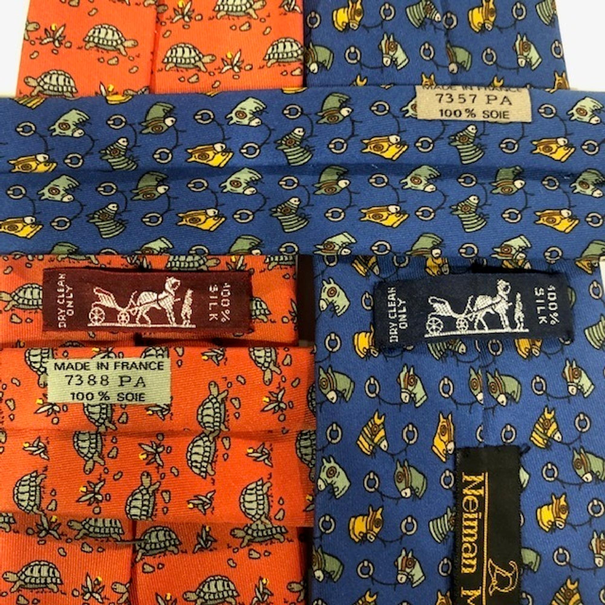 Pair of Hermès Silk Ties
