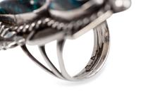 Navajo Matching Squash Blossom, Cuff Bracelet, Ring, and Necklace