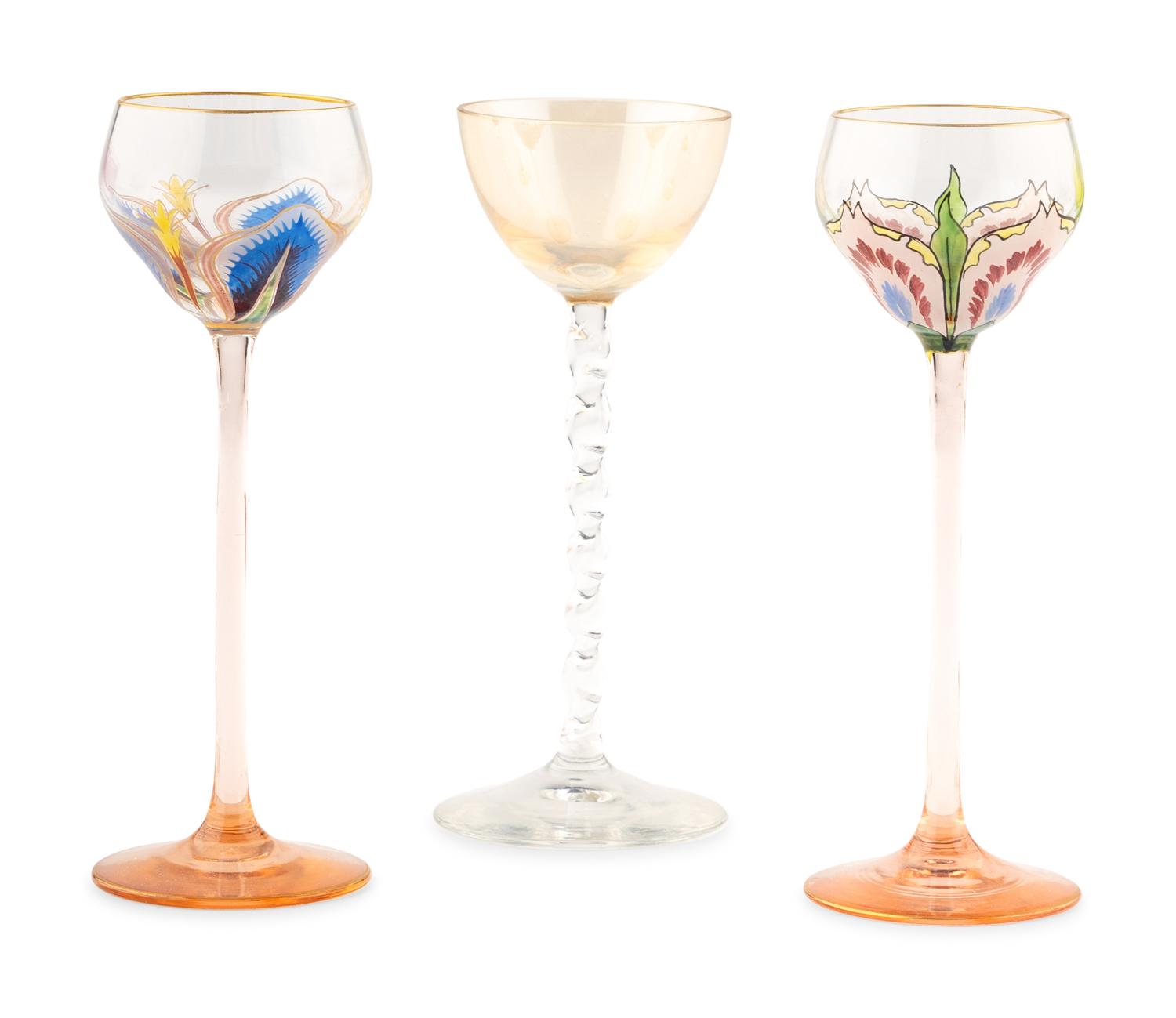 A Group of Continental Glass Stemware