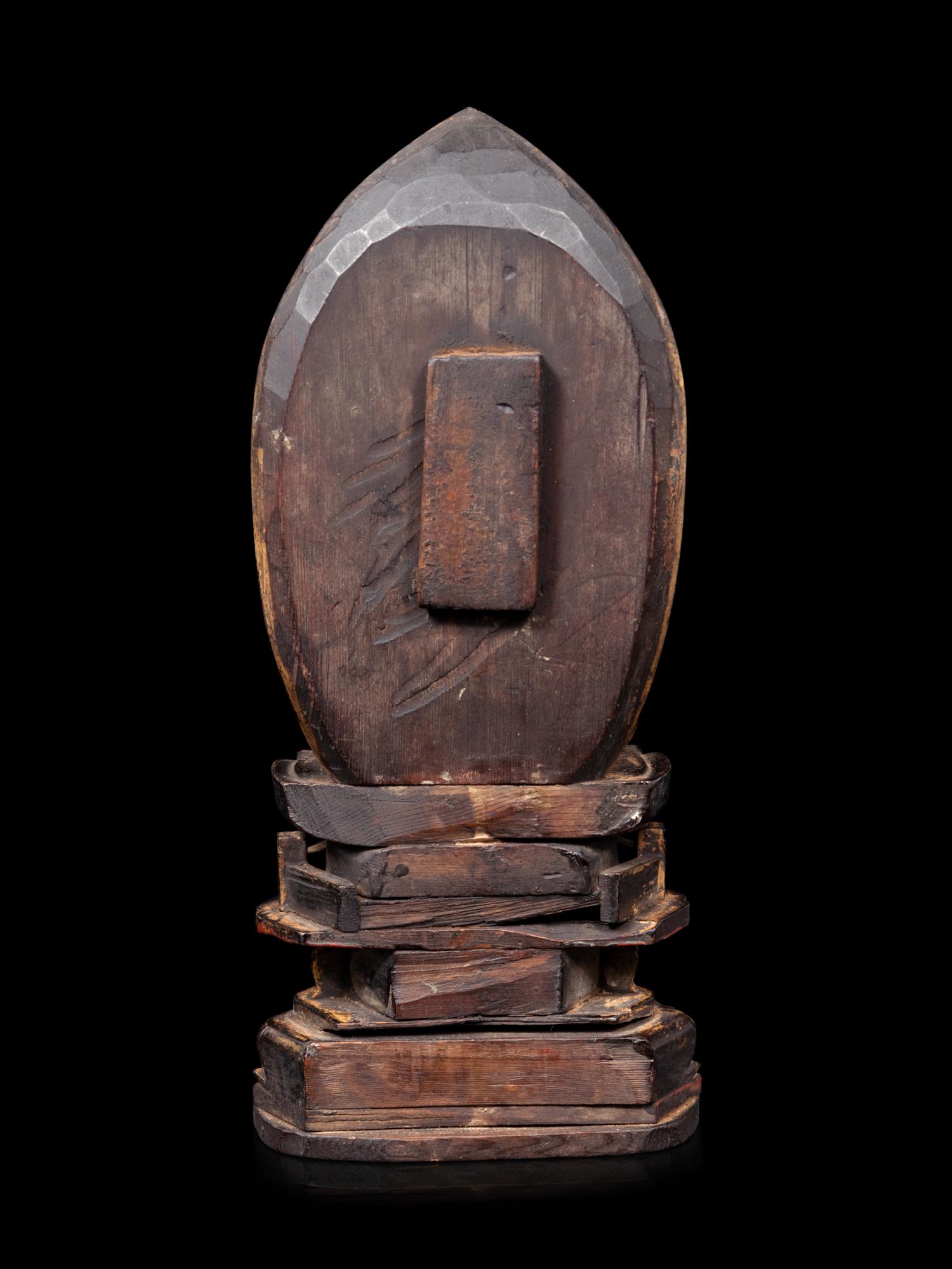 A Gilt Wood Figure of Buddha Shakyamuni