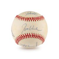 An Atlanta Braves Pitching Aces Multi Signed Autograph Baseball (Beckett Authentication Services)