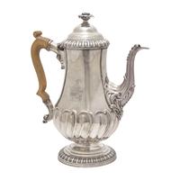 A George III Sheffield Plate Coffeepot