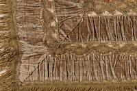 A Continental Metallic Thread Embroidered Panel