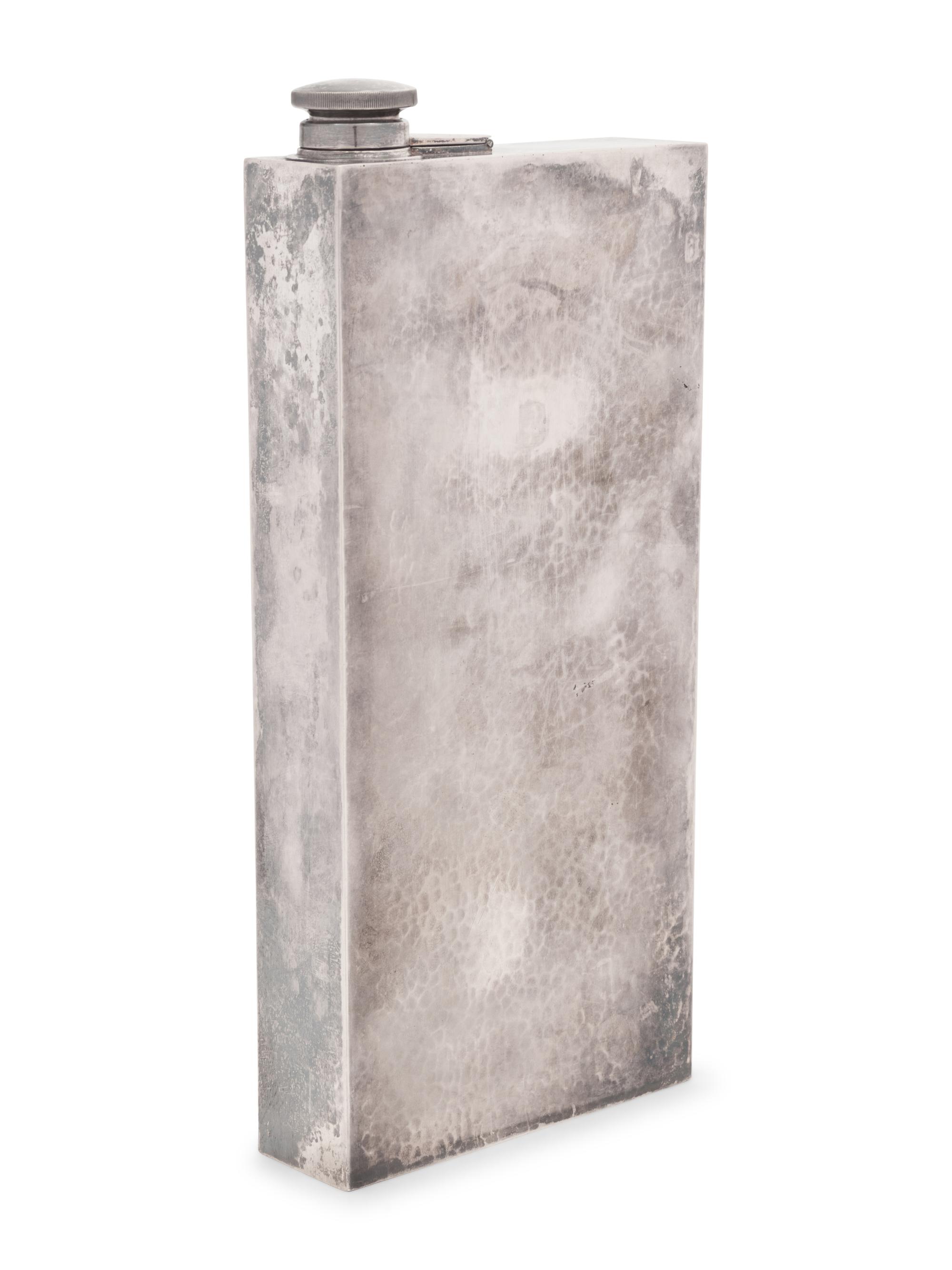 An American Silver Flask