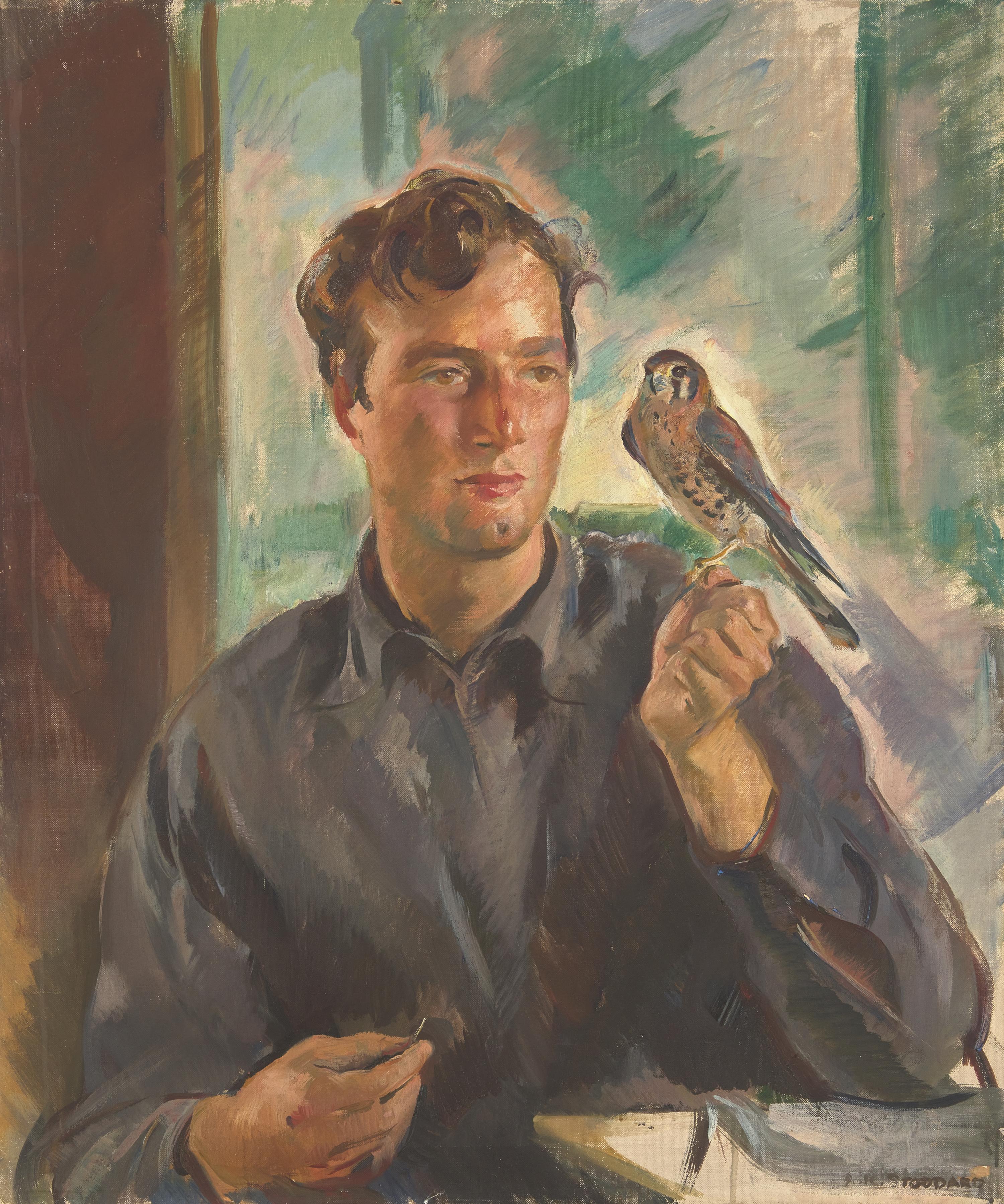 Two Works: Portrait of James A. Waller; together with Boy with Hawk (2)