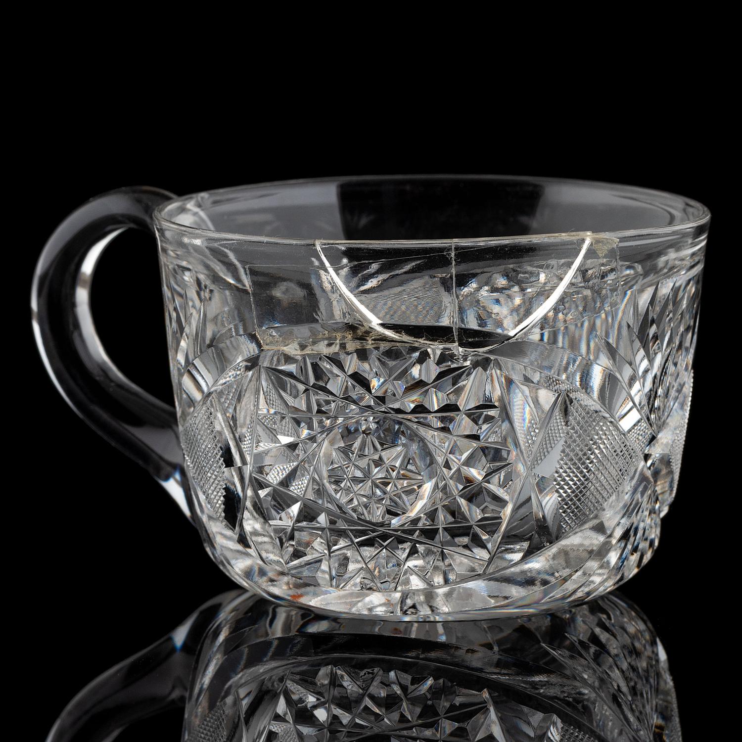 A Brilliant Period Cut Glass Punch Bowl and Pedestal, Possibly by Blackmere