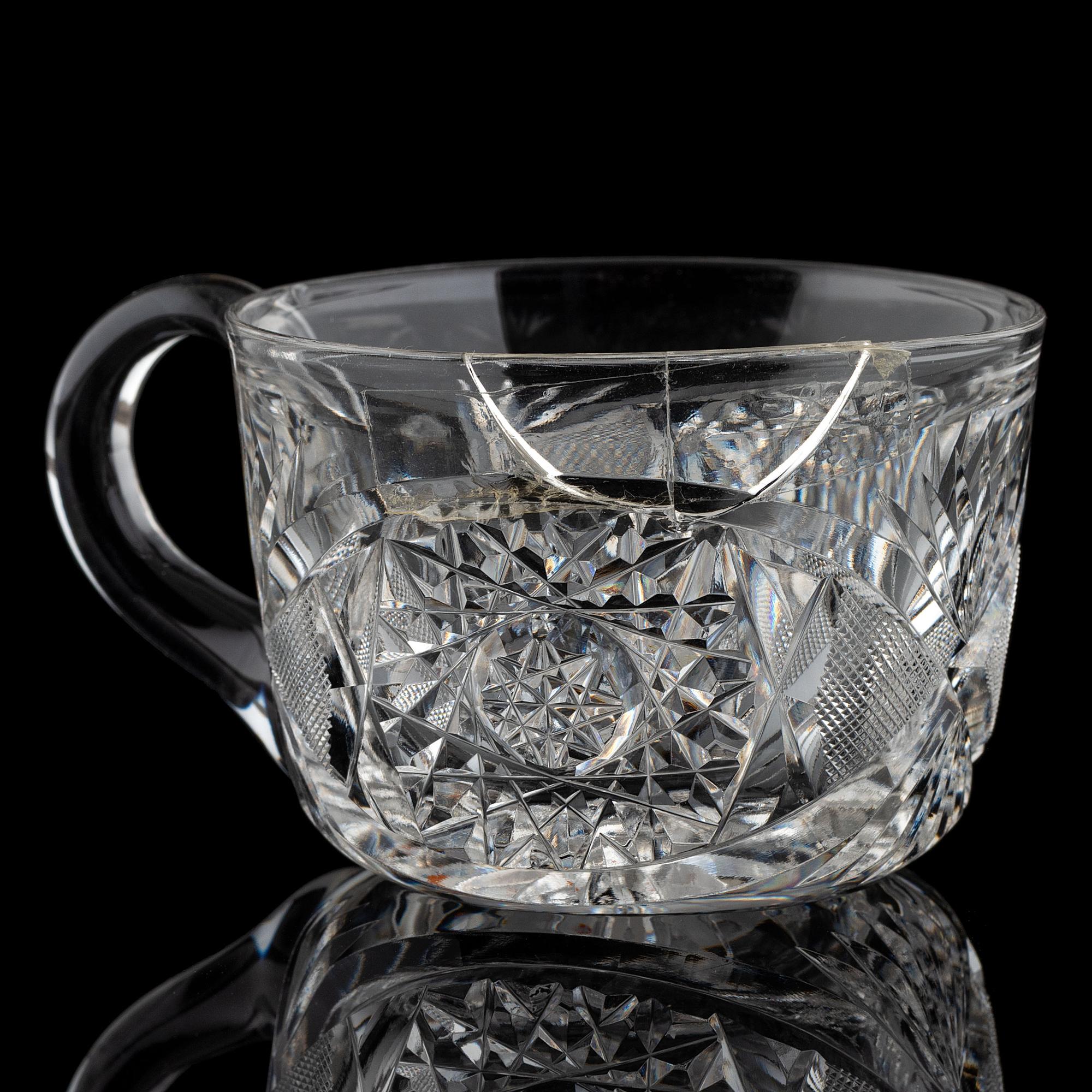 A Brilliant Period Cut Glass Punch Bowl and Pedestal, Possibly by Blackmere