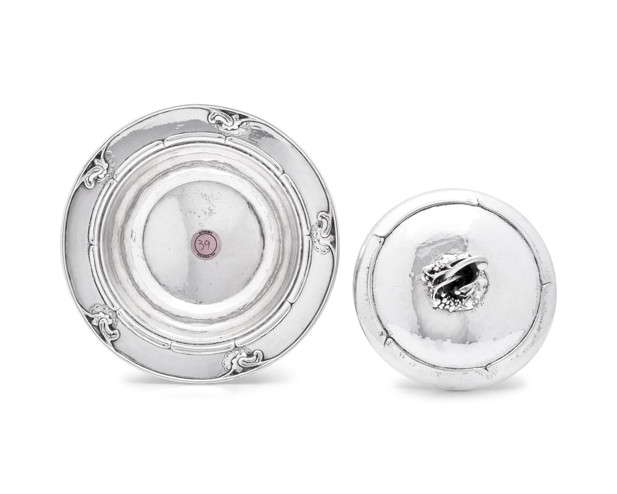 A Georg Jensen Silver Covered Vegetable Dish