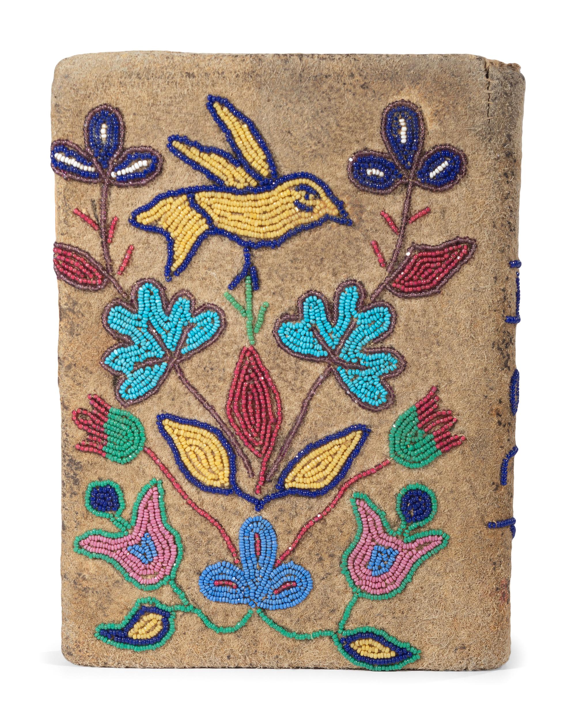 Lakota Prayer Book, with Beaded Hide Cover