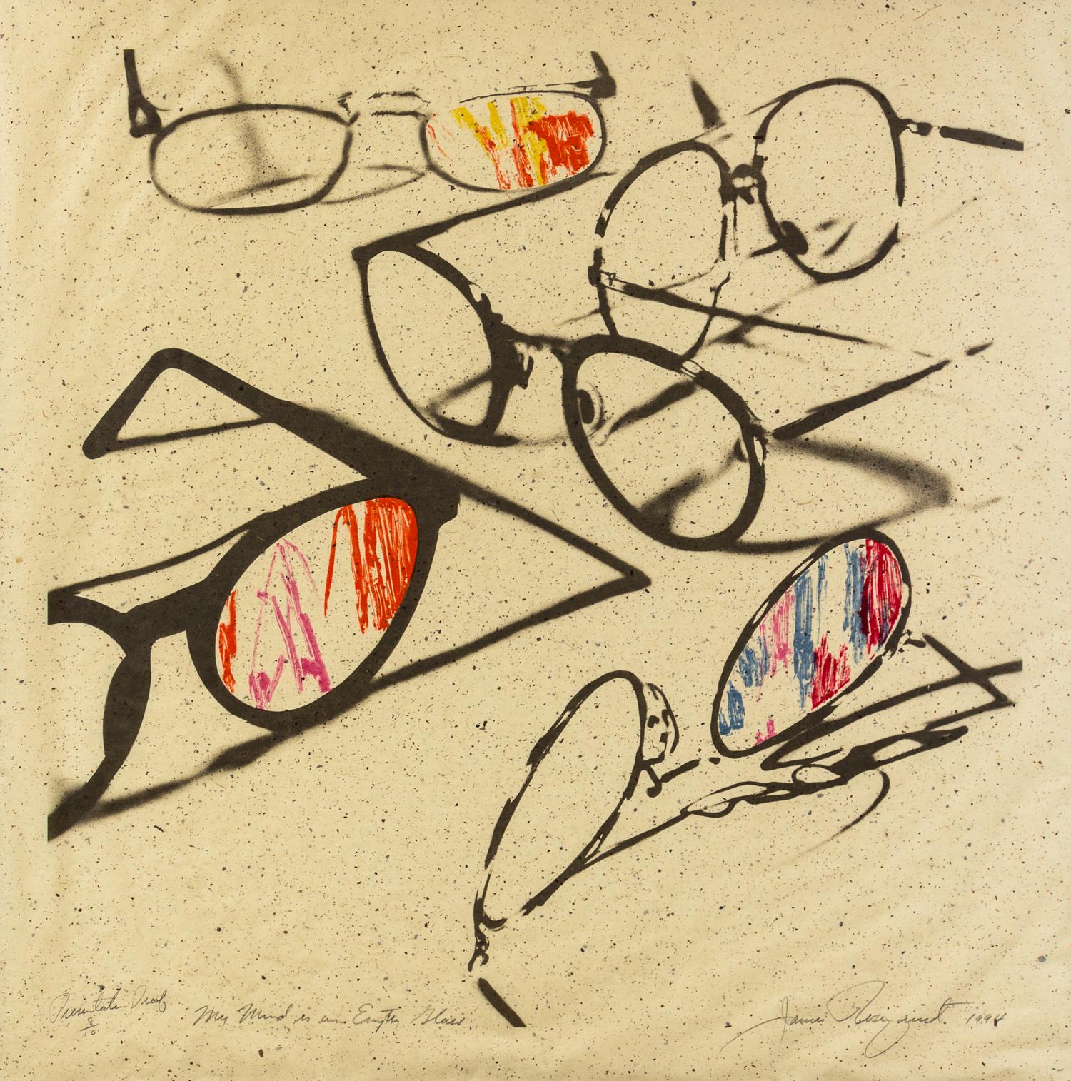 James Rosenquist, (American, b. 1933), My Mind is an Empty Glass, 1994