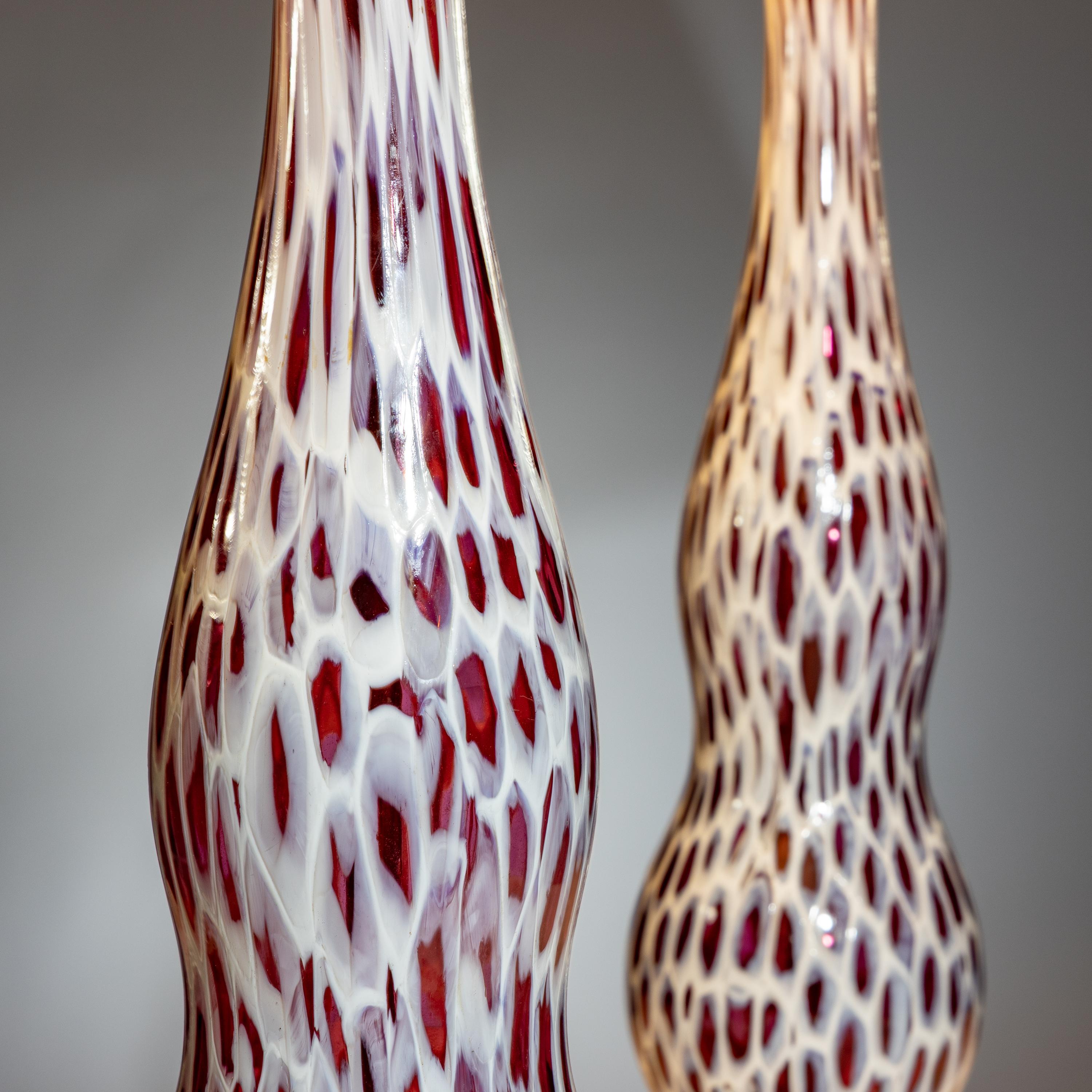 Attributed to Ermanno Toso for Fratelli Toso (Italian, 1903–1973) — Pair of Murrina Table Lamps
