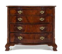 A George III Mahogany Bachelor's Chest Height 30 1/2 x width 33 3/4 x depth 21 3/4 inches. — EARLY 19TH CENTURY