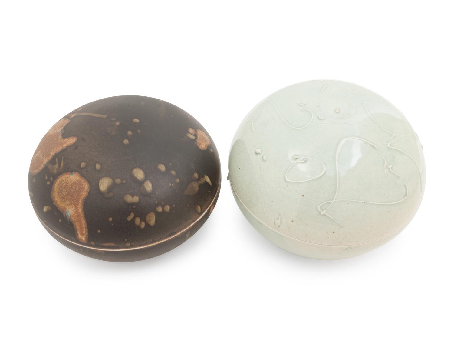 Two Covered Bowls