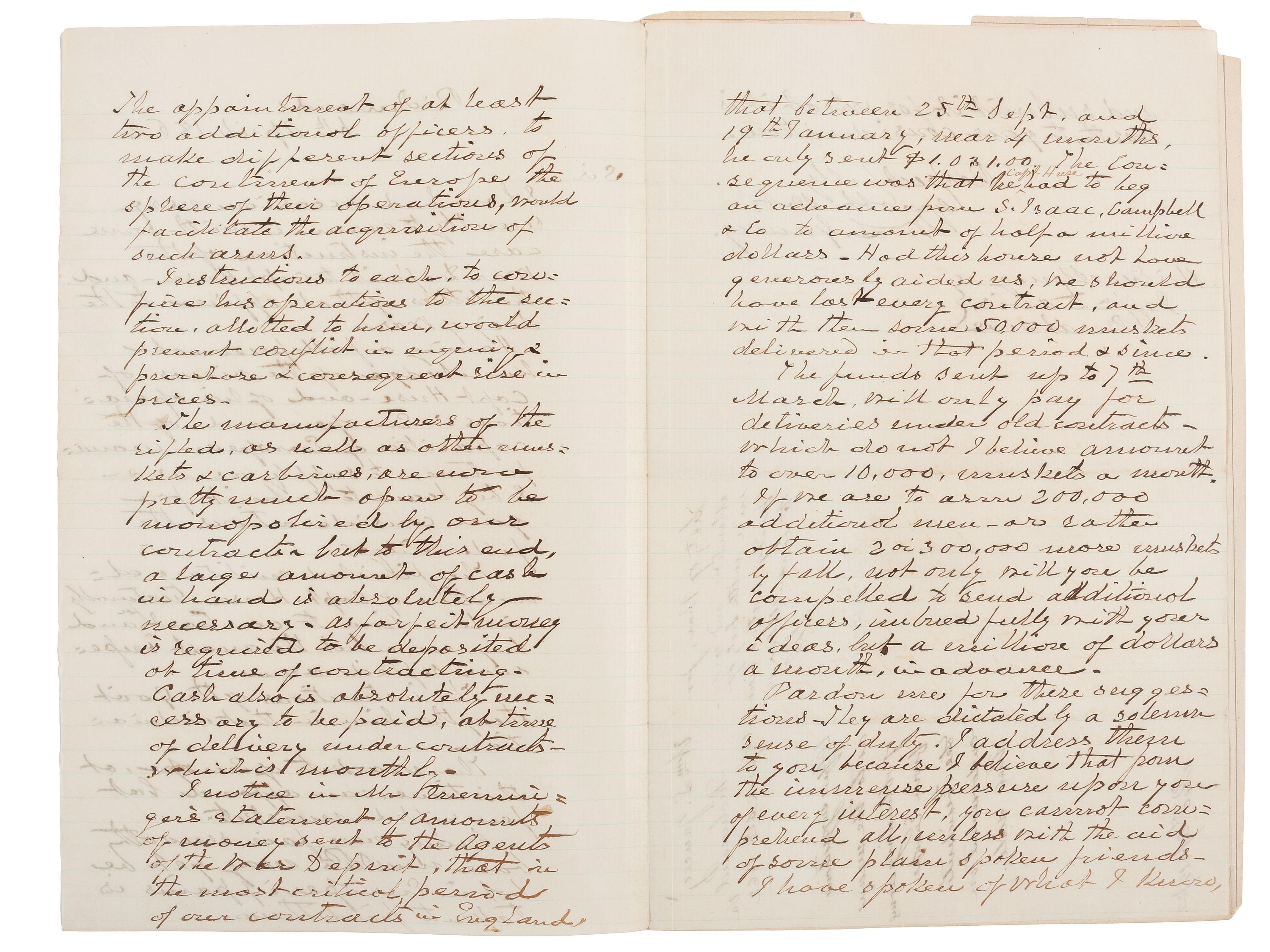 [CIVIL WAR]. YANCEY, William Lowndes (1814-1863). Leader of the Southern "Fire-Eaters." Autograph letter signed ("W.L. Yancey"), to Confederate President Jefferson Davis. Richmond, [VA], 6 April 1862. ENDORSED AND INITIALED BY DAVIS.