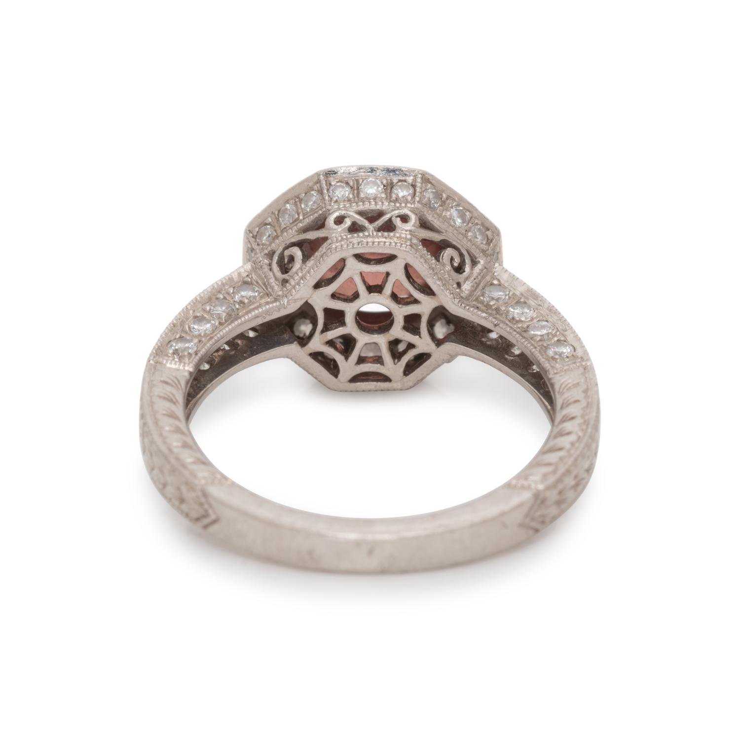 ZIRCON AND DIAMOND RING