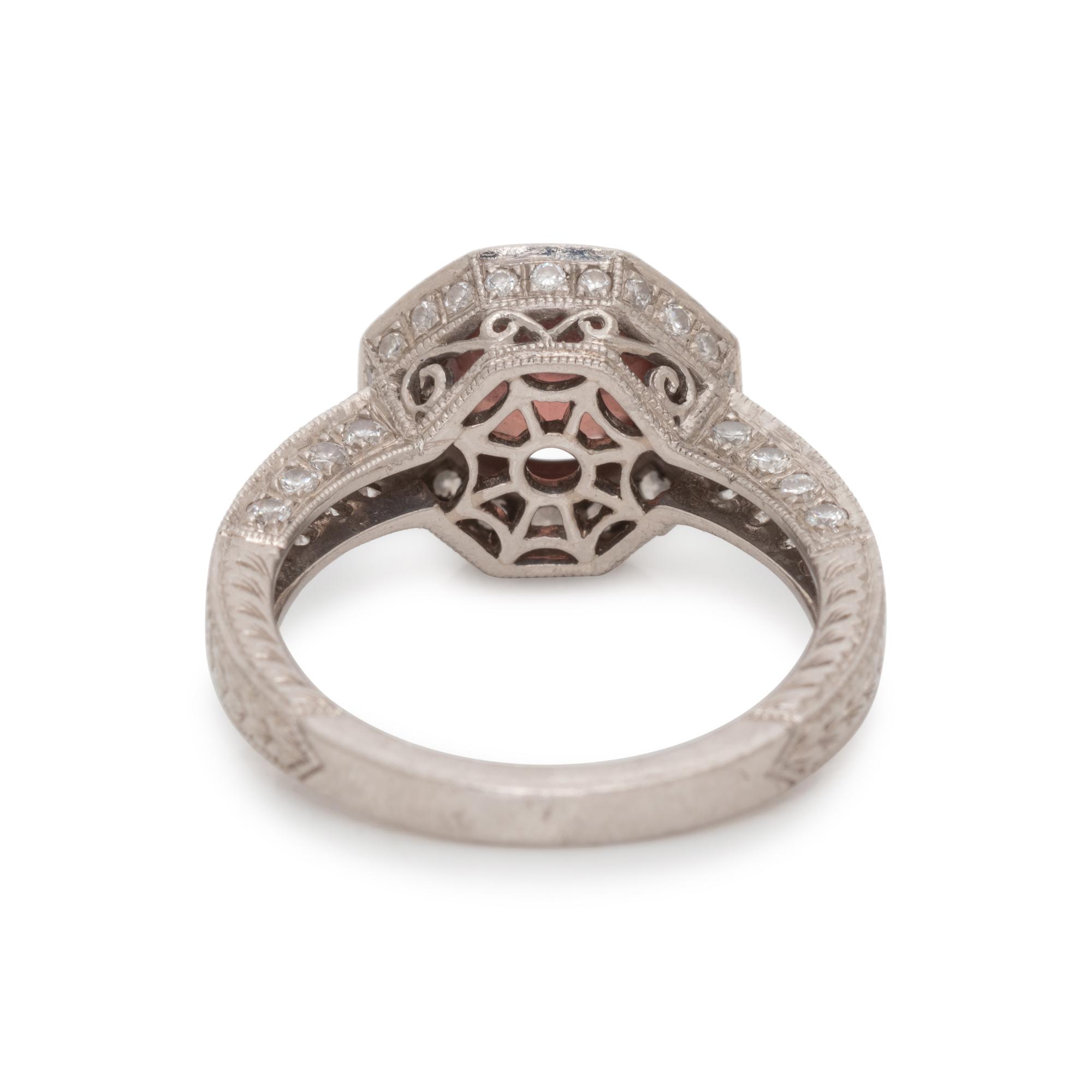ZIRCON AND DIAMOND RING