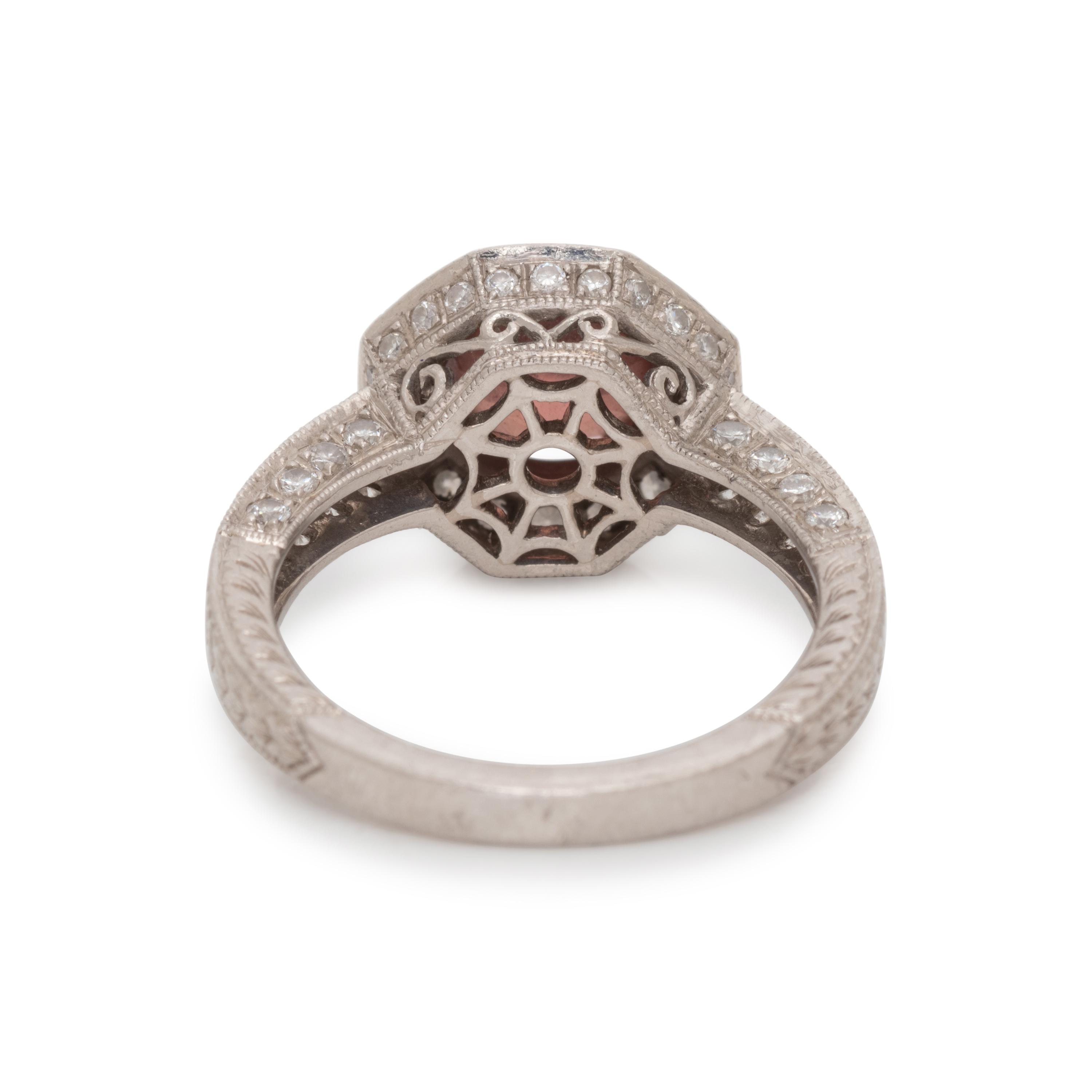 ZIRCON AND DIAMOND RING