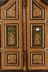 Four Carved and Polychrome-Decorated Doorways