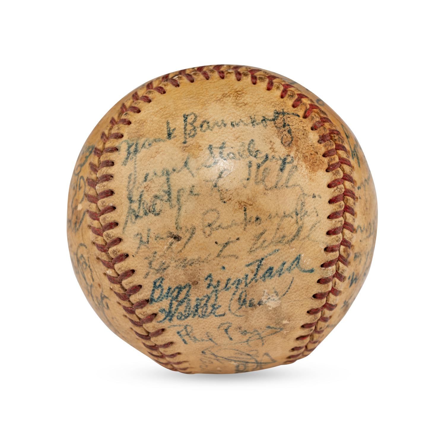 A 1948 Cincinnati Reds Team Signed Autograph Baseball