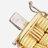 A Two-Tone 18K Gold Bracelet